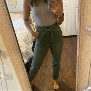 Green Hollister pants